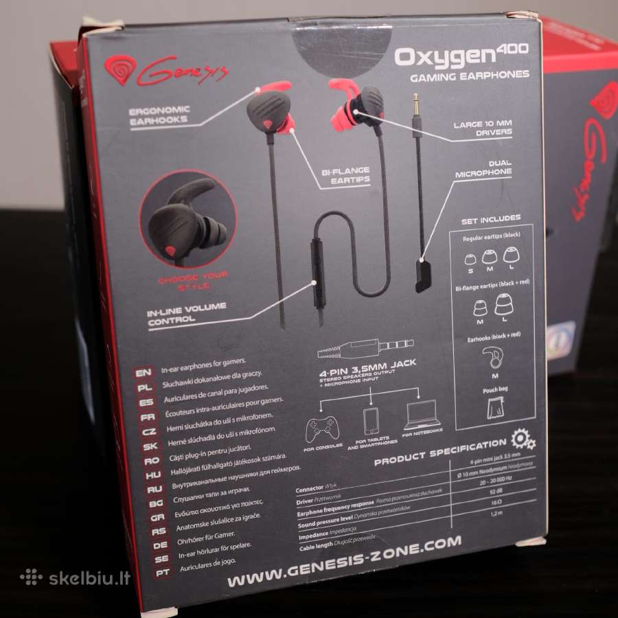 Žaidimų Ausinės Genesis Oxygen 400 - nuotraukos Nr. 2