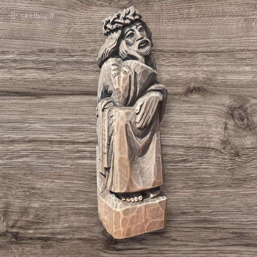 Antikvarinio stiliaus medinis Rūpintojėlis - nuotraukos Nr. 6