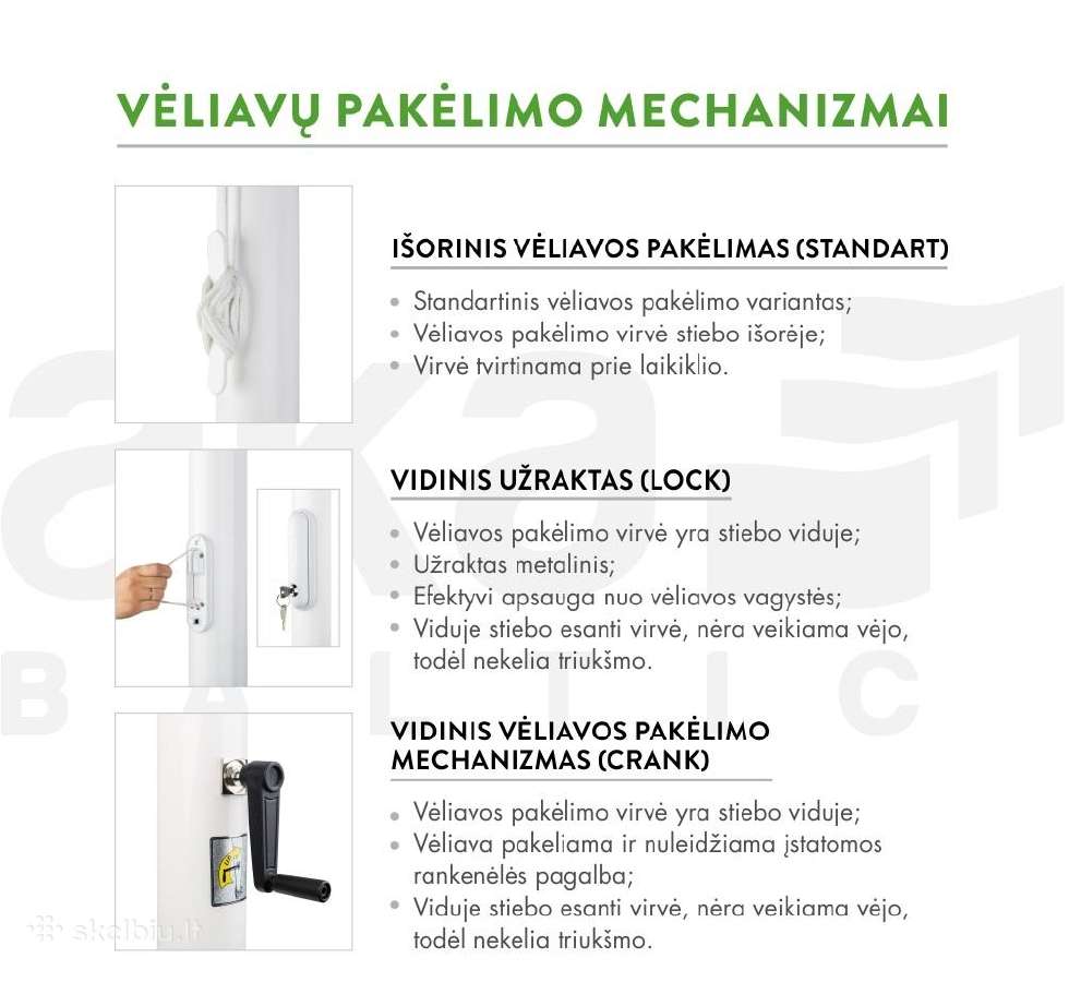 Vėliavų stiebai 6-12m, vėliavos akcija - nuotraukos Nr. 6