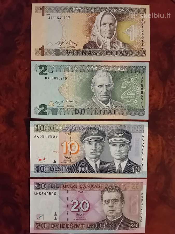 Litų banknotų rinkinukas, Unc
