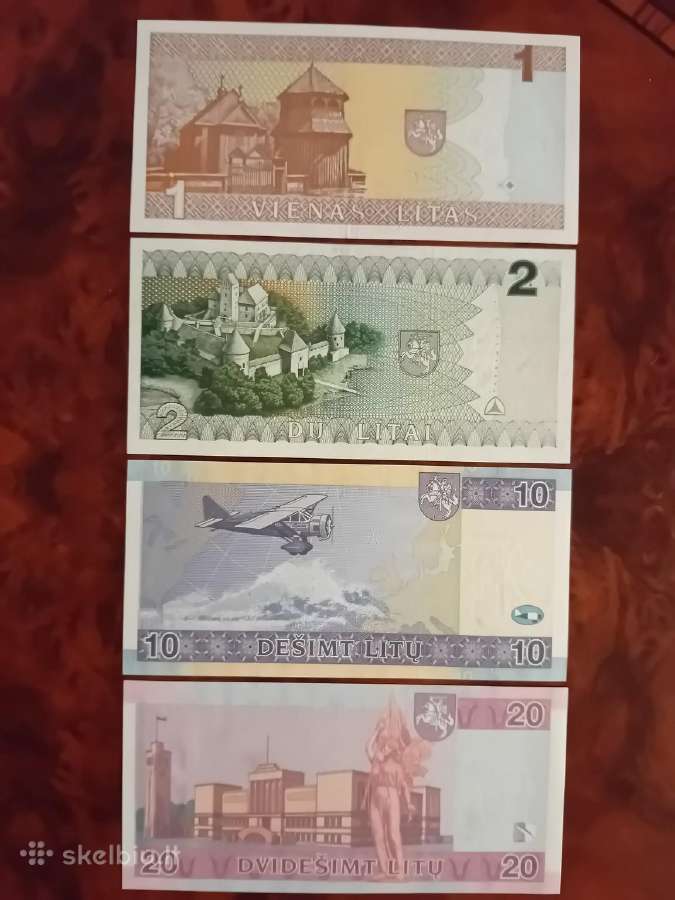 Litų banknotų rinkinukas, Unc - nuotraukos Nr. 2
