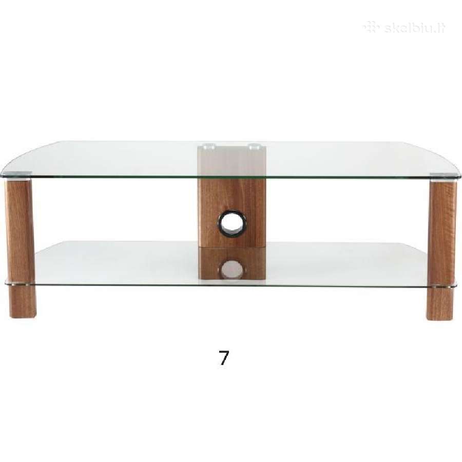 Stiklinis TV televizoriaus staliukas - nuotraukos Nr. 6