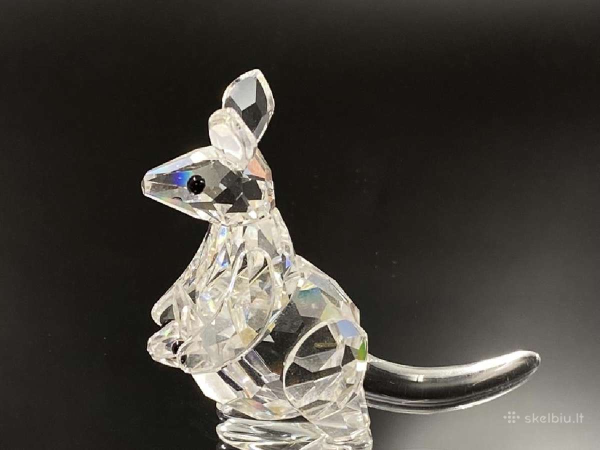 Skulptūra ''Swarovski Silver Crystal'' Kengūra