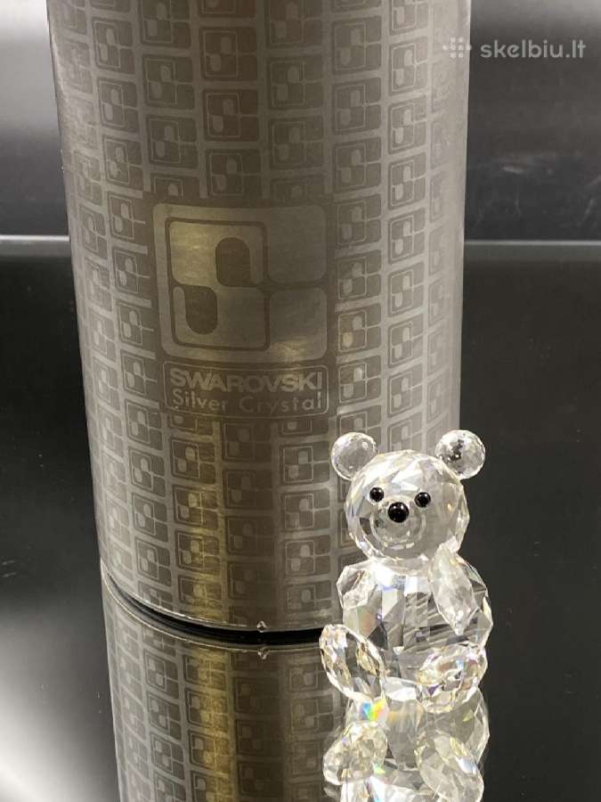 Skulptūra ''Swarovski Silver Crystal'' Meškinas - nuotraukos Nr. 5