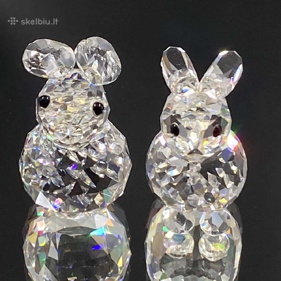 Skulptūra ''Swarovski Silver Crystal'' Triušis - nuotraukos Nr. 4