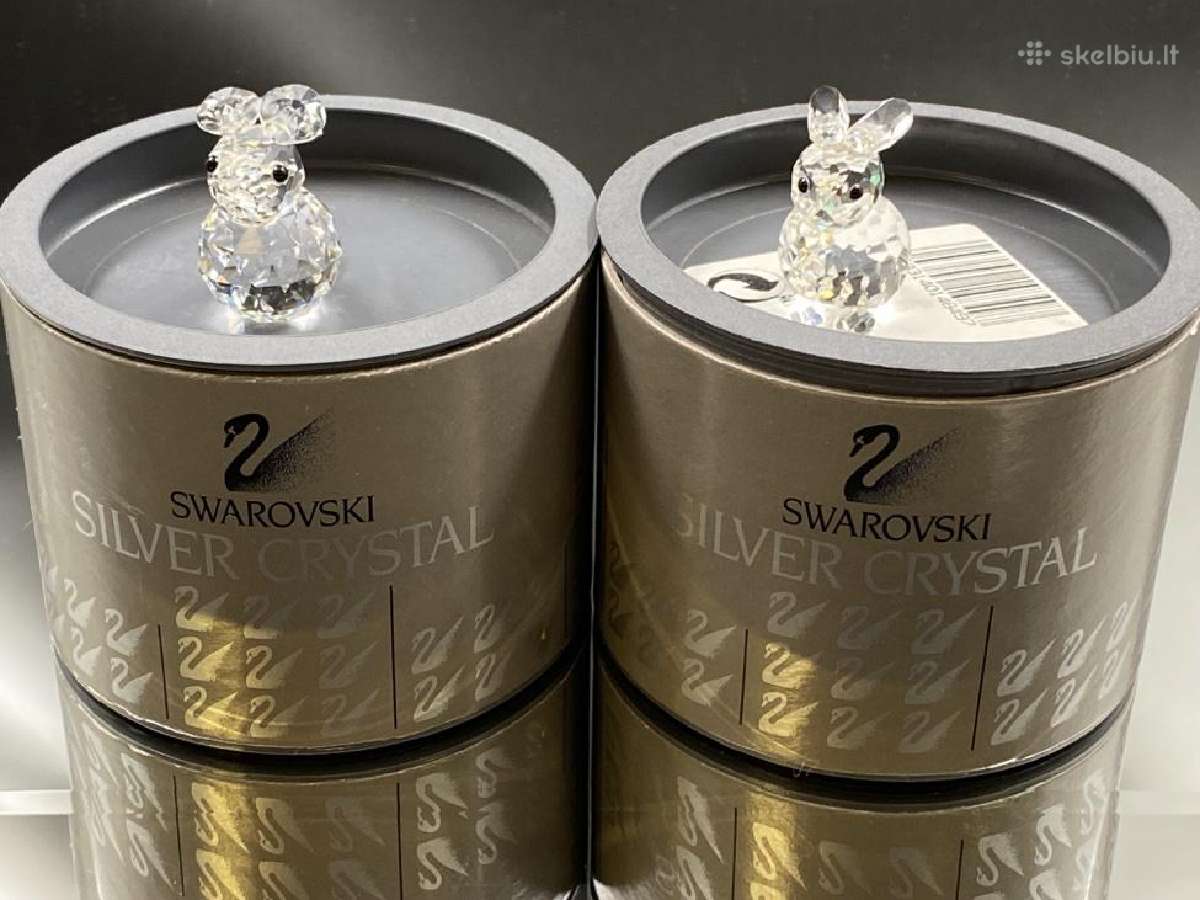 Skulptūra ''Swarovski Silver Crystal'' Triušis - nuotraukos Nr. 8