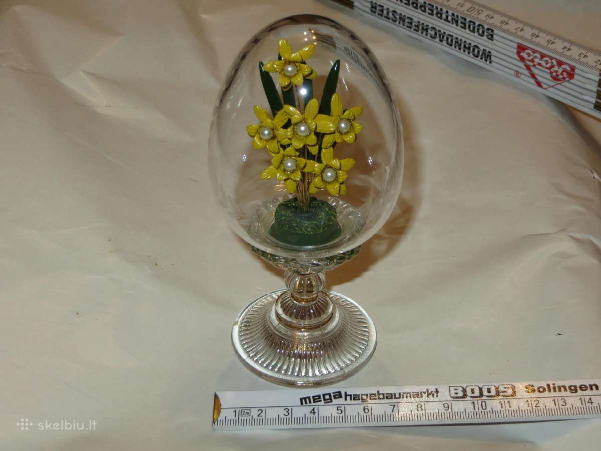 Kiaušinis krištolinis 1991m. Austria Faberžė Fm - nuotraukos Nr. 2