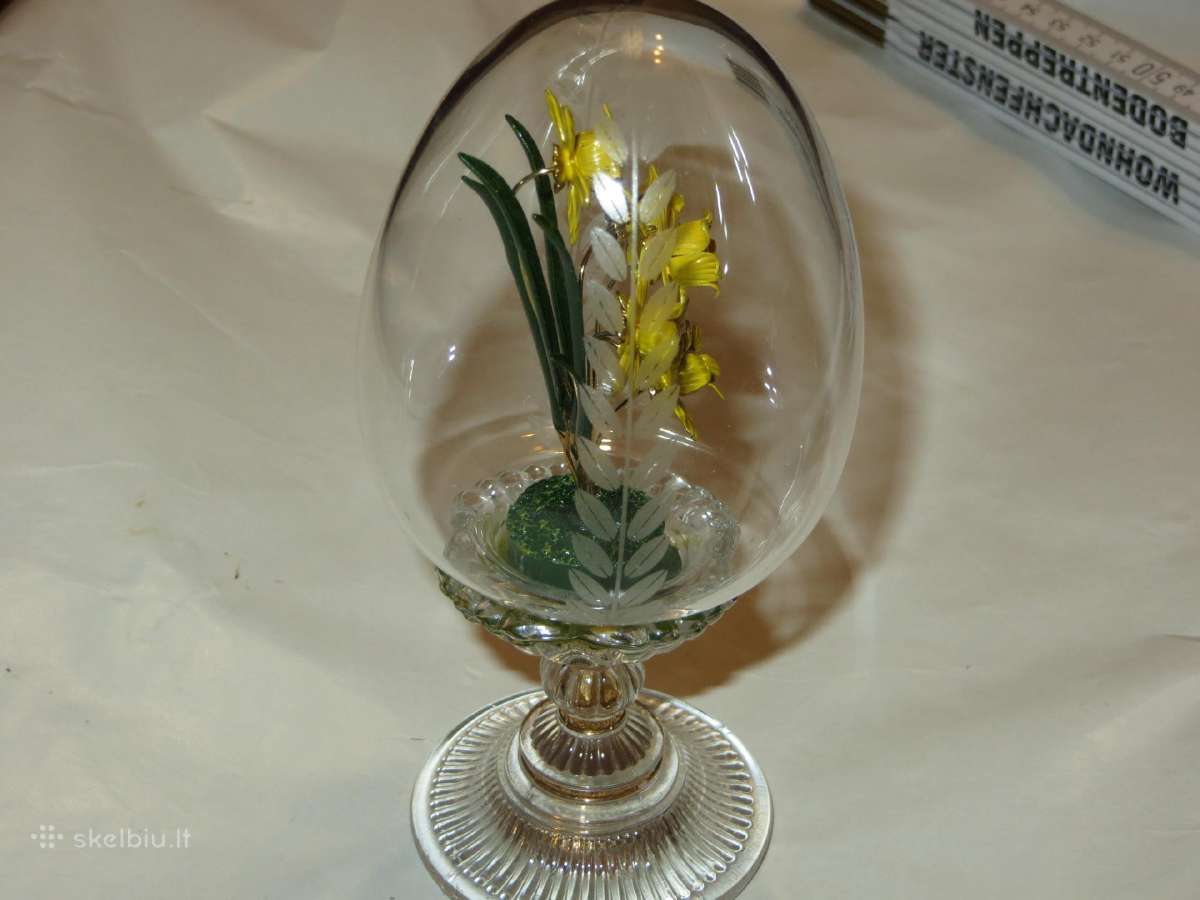 Kiaušinis krištolinis 1991m. Austria Faberžė Fm - nuotraukos Nr. 6