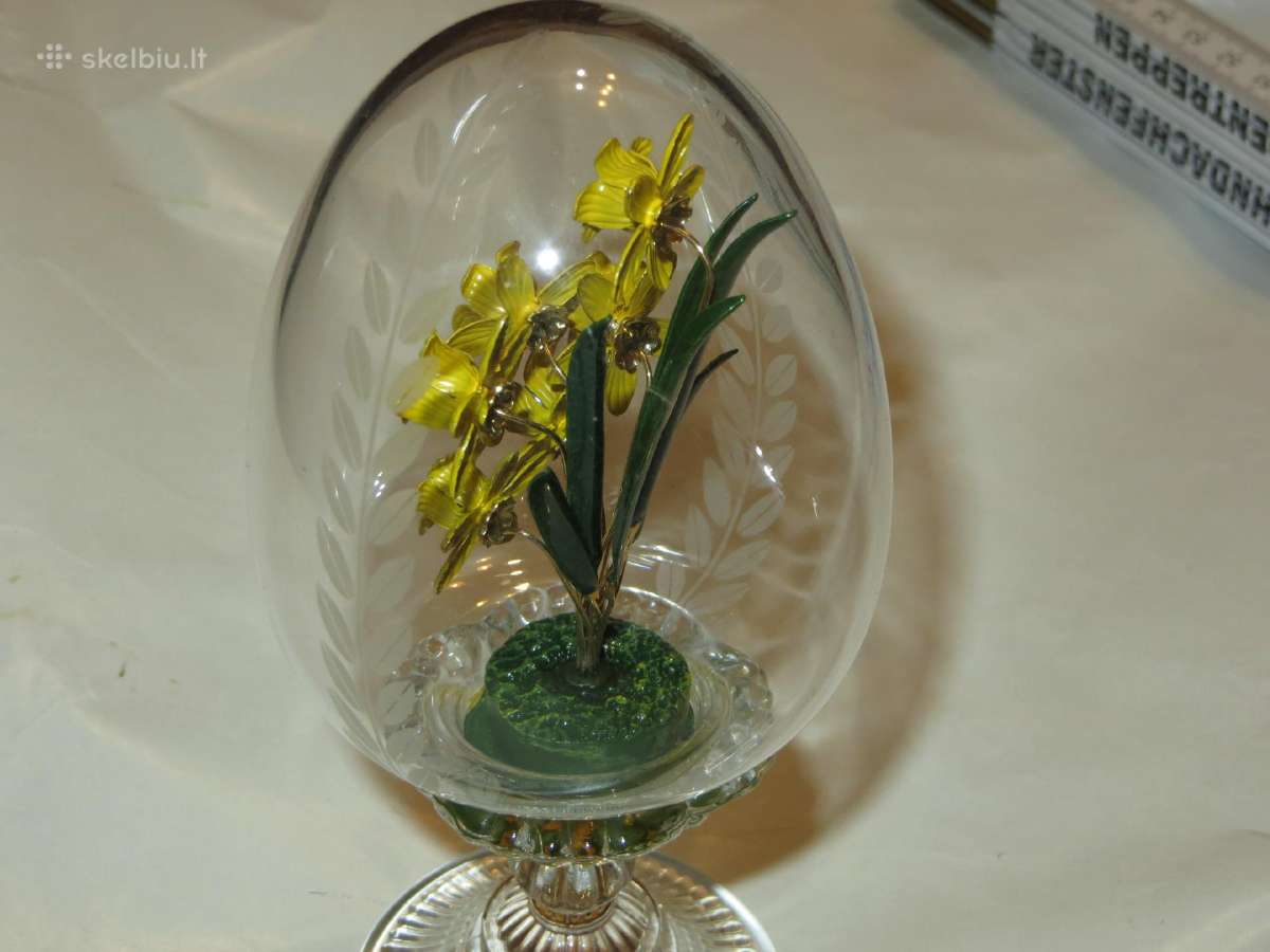 Kiaušinis krištolinis 1991m. Austria Faberžė Fm - nuotraukos Nr. 9