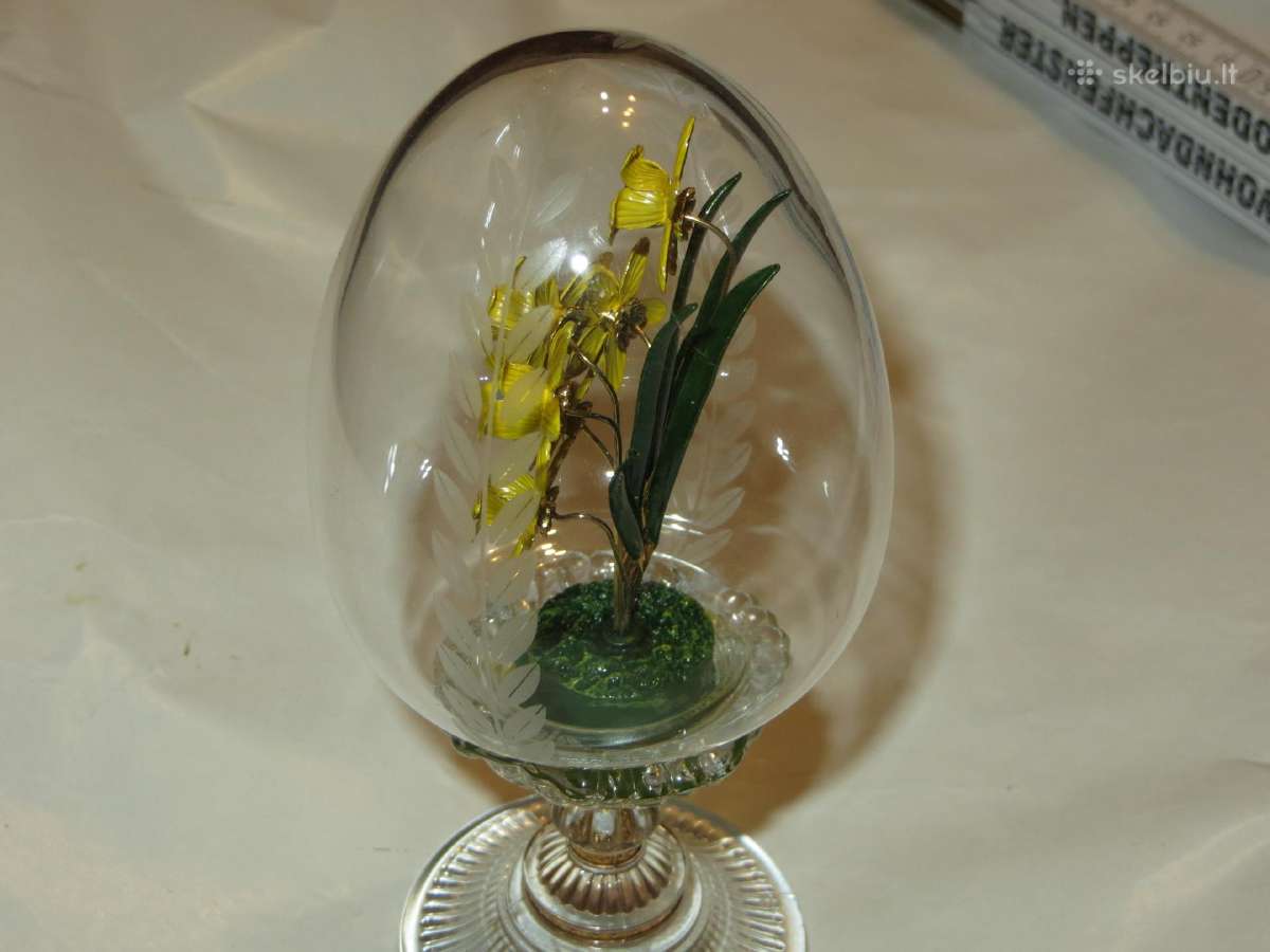 Kiaušinis krištolinis 1991m. Austria Faberžė Fm - nuotraukos Nr. 10