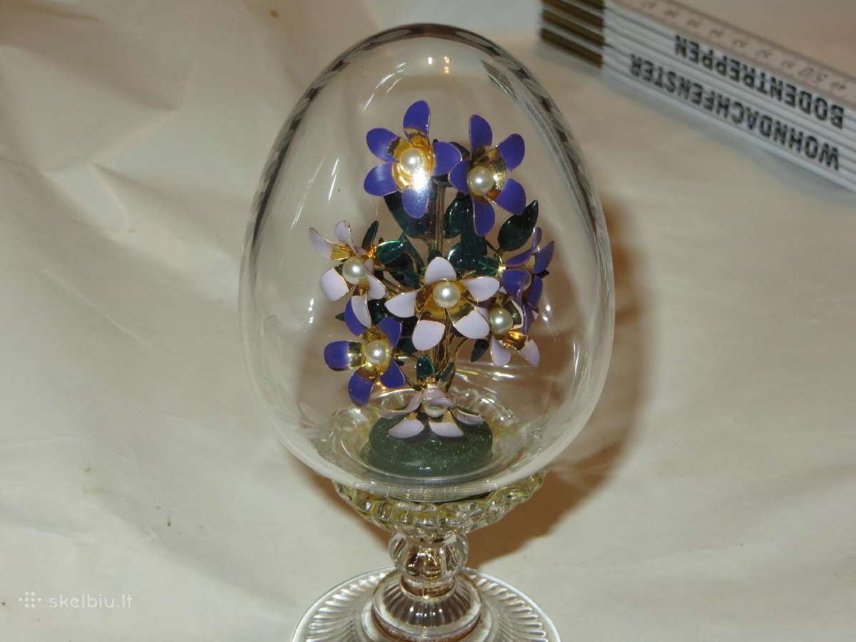 Kiaušinis krištolinis, Austria, 1990 m. Faberžė Fm - nuotraukos Nr. 2