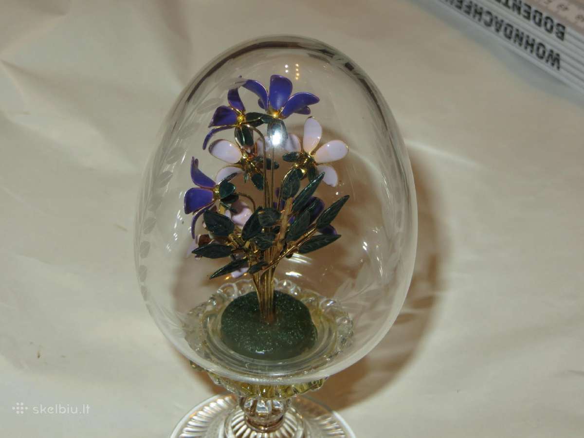 Kiaušinis krištolinis, Austria, 1990 m. Faberžė Fm - nuotraukos Nr. 6