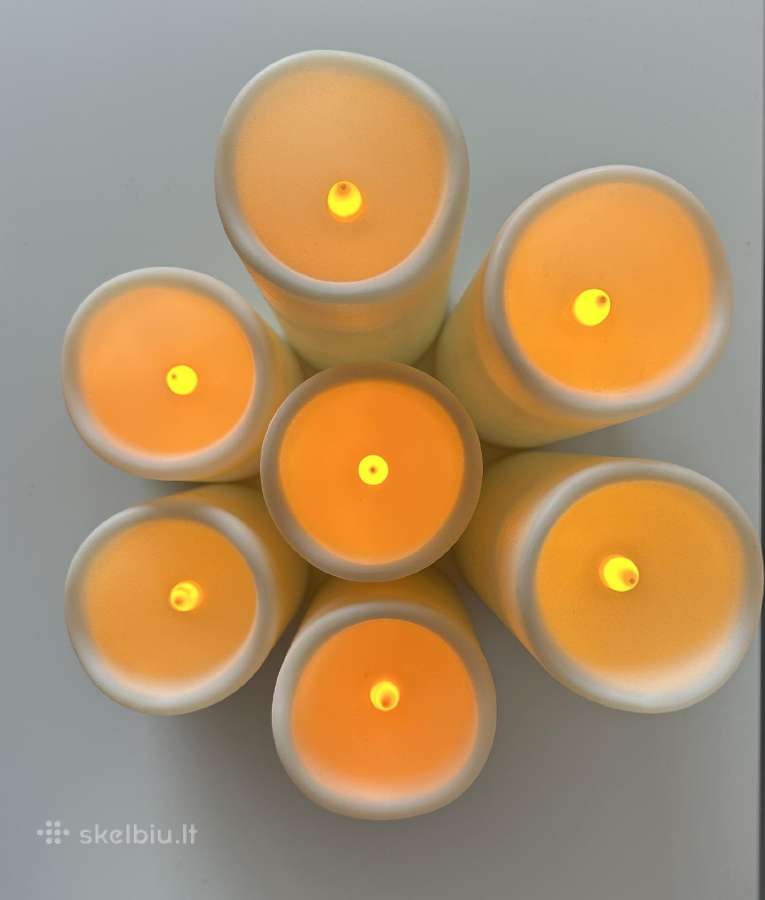 LED žvakės -šiltas atspalvis, įvairūs kiekiai - nuotraukos Nr. 8