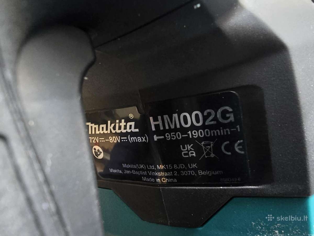 Makita atskėlimo plaktukas Hm002gz03 40v Max. - nuotraukos Nr. 2