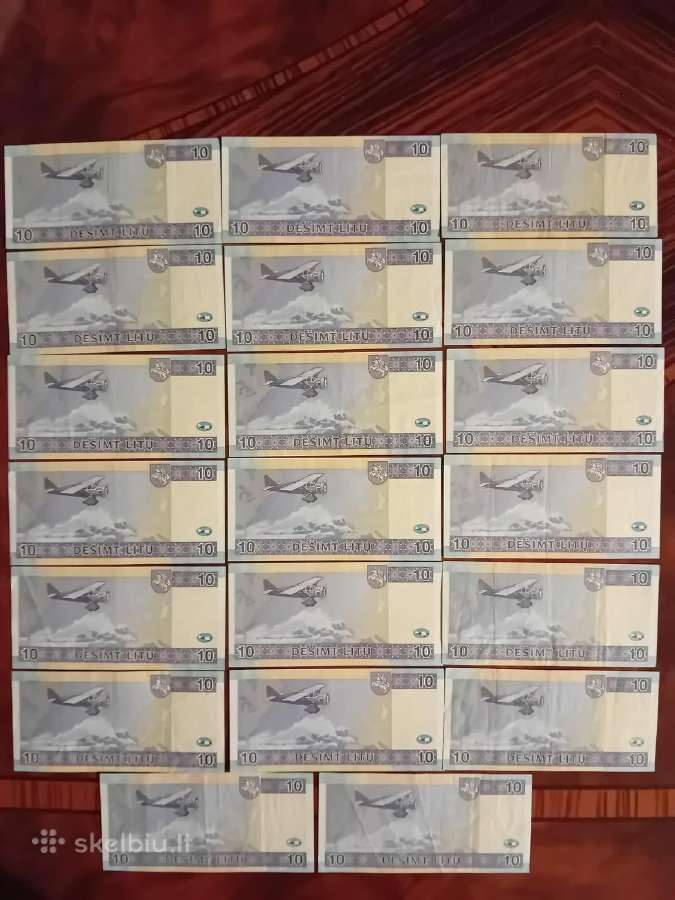 10 litų banknotai 2007m, 20 vnt - nuotraukos Nr. 5