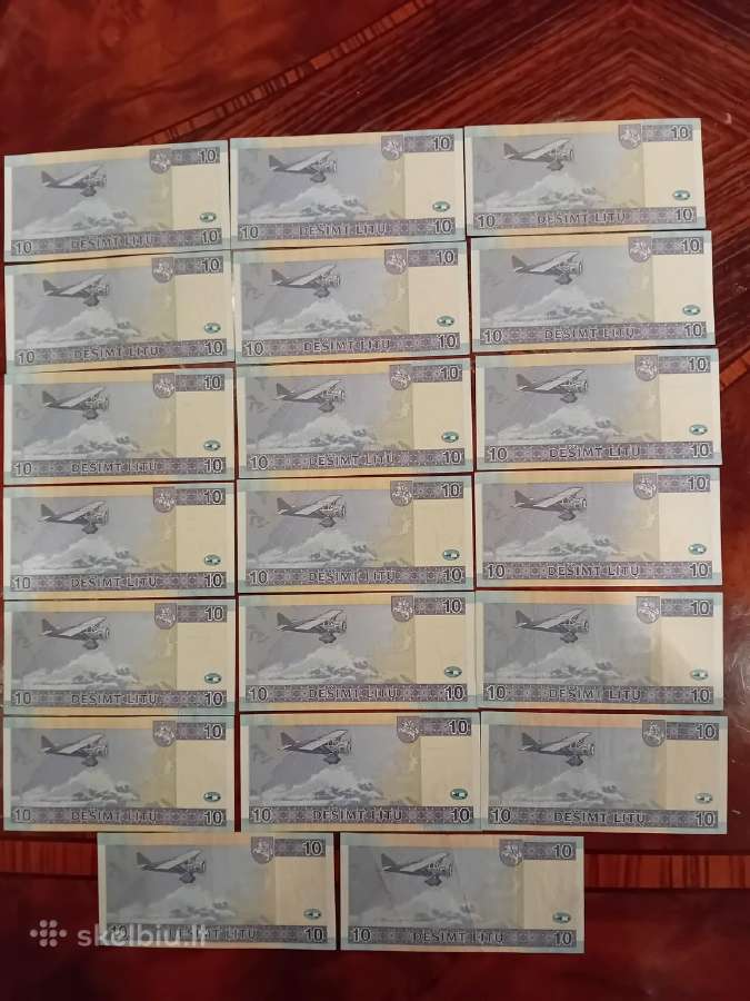 10 litų banknotai 2007m, 20 vnt - nuotraukos Nr. 6