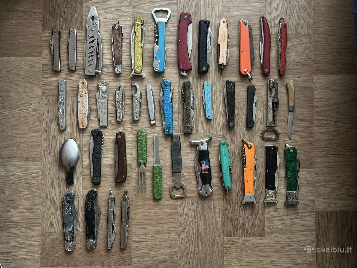 Isparduodama peiliu kolekcija
