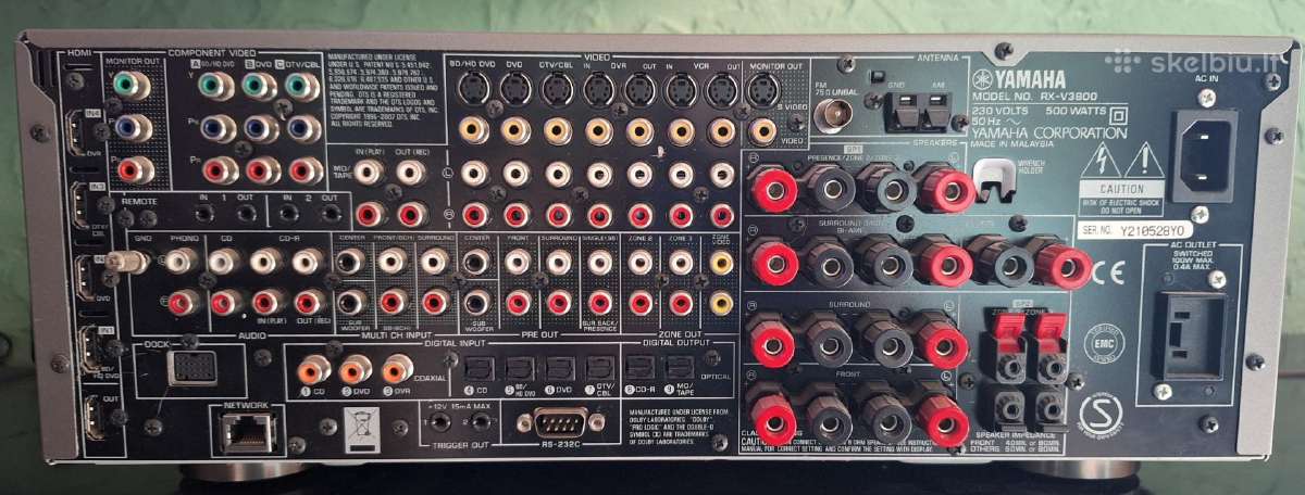 Stiprintuvai Yamaha rx-v3800 -.-Pioneer Vsa - Ax10 - nuotraukos Nr. 9