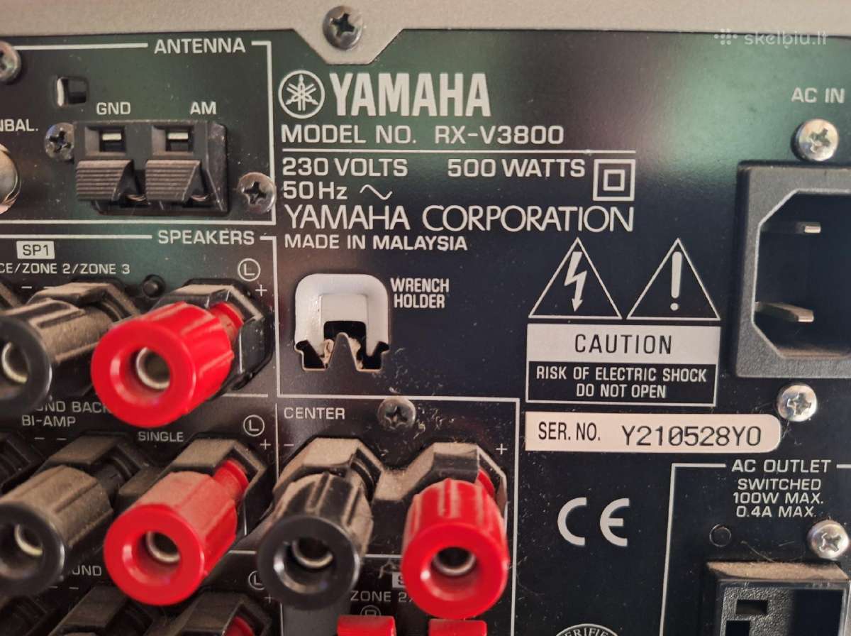 Stiprintuvai Yamaha rx-v3800 -.-Pioneer Vsa - Ax10 - nuotraukos Nr. 8