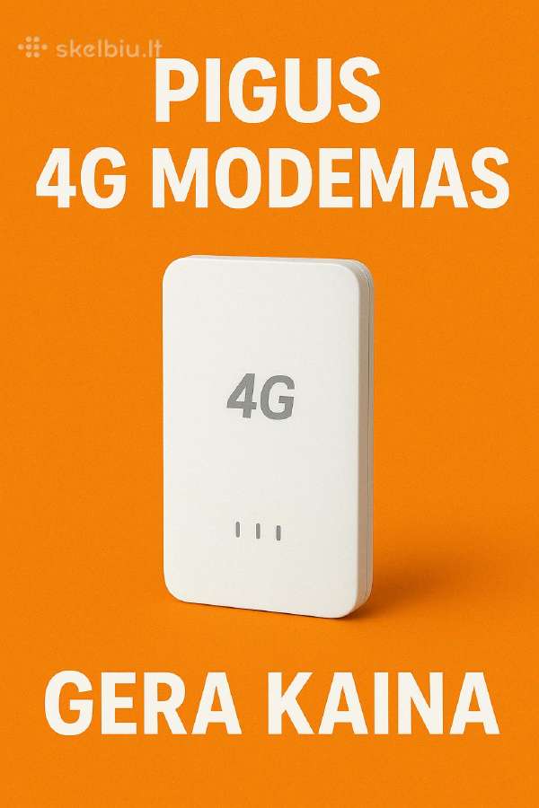 Metams internetas + Nešiojamas 4G modemas-172 eur
