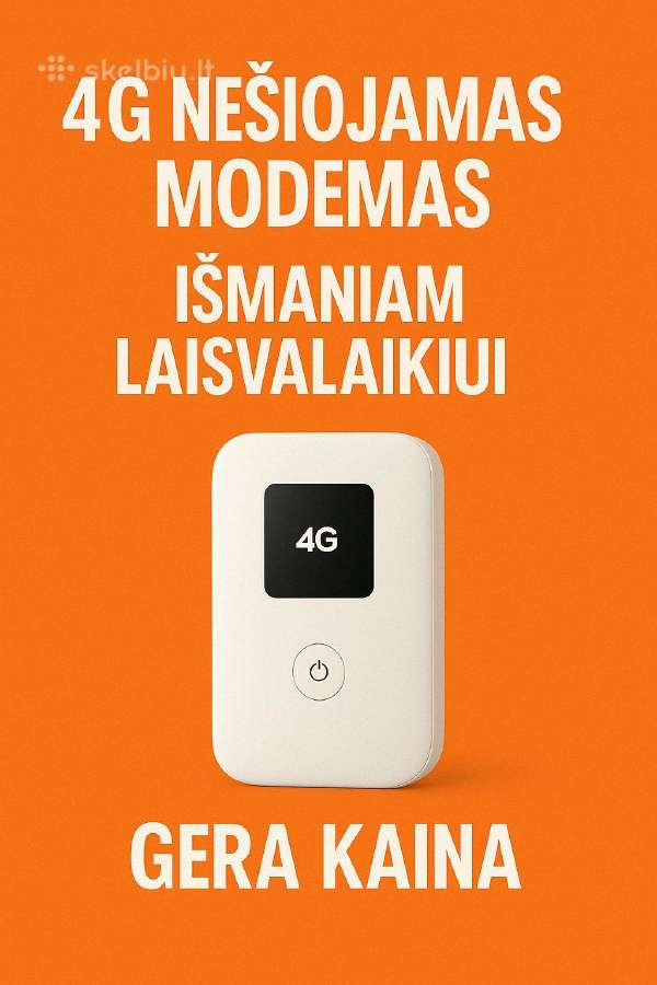 Metams internetas + Nešiojamas 4G modemas-159 eur - nuotraukos Nr. 8