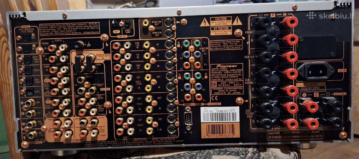 Stiprintuvai Yamaha rx-v3800 -.-Pioneer Vsa - Ax10 - nuotraukos Nr. 4