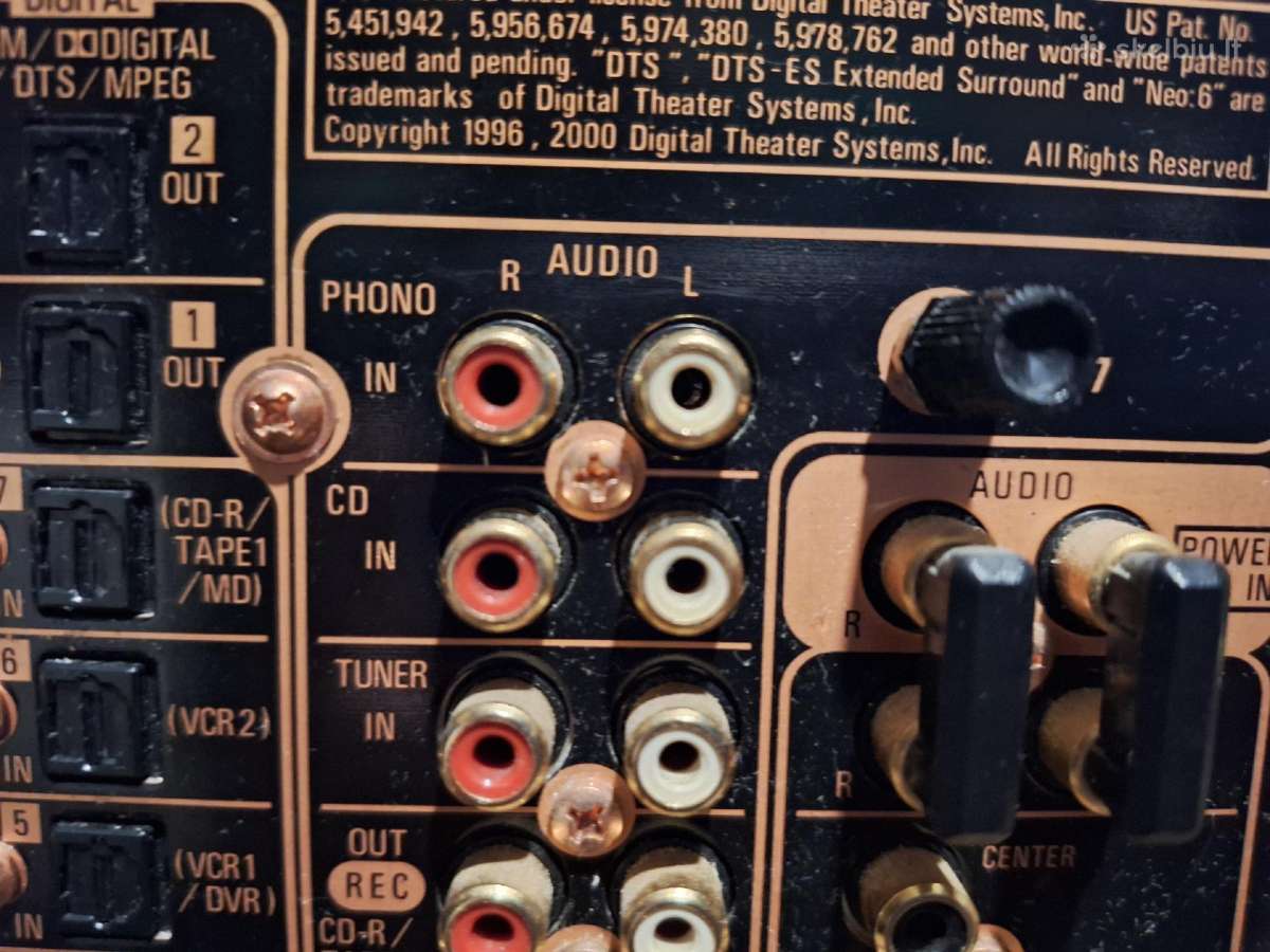 Stiprintuvai Yamaha rx-v3800 -.-Pioneer Vsa - Ax10 - nuotraukos Nr. 5