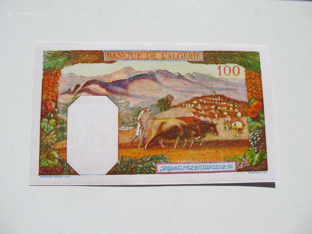 100 franku , Alžyras , 1945 - nuotraukos Nr. 2