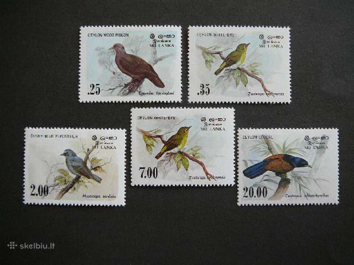 Pauksciai Sri Lanka 1983 Mnh sr37