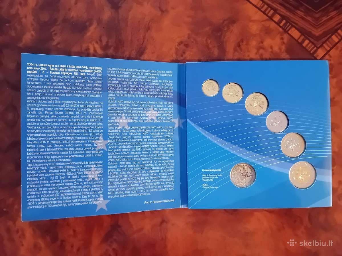 2014 m numizmatinis Lietuvos monetų rinkinys,proof