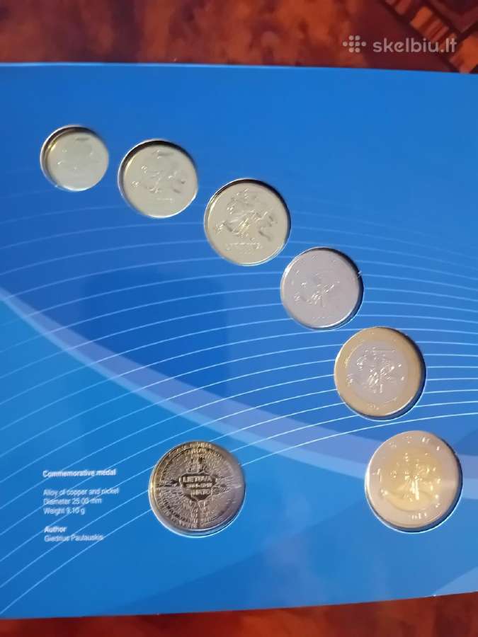 2014 m numizmatinis Lietuvos monetų rinkinys,proof - nuotraukos Nr. 2
