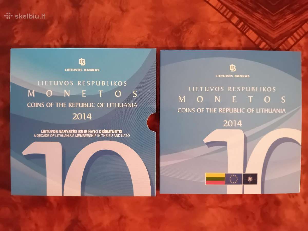 2014 m numizmatinis Lietuvos monetų rinkinys,proof - nuotraukos Nr. 4