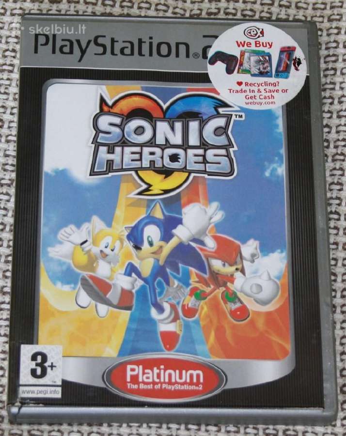 Parduodu žaidimą Sonic Heroes Ps2