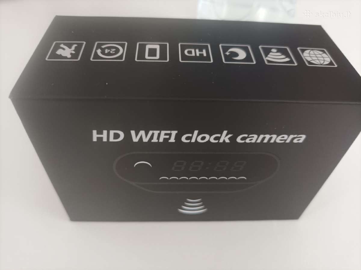 Laikrodis su slapta kamera, WiFi - nuotraukos Nr. 3