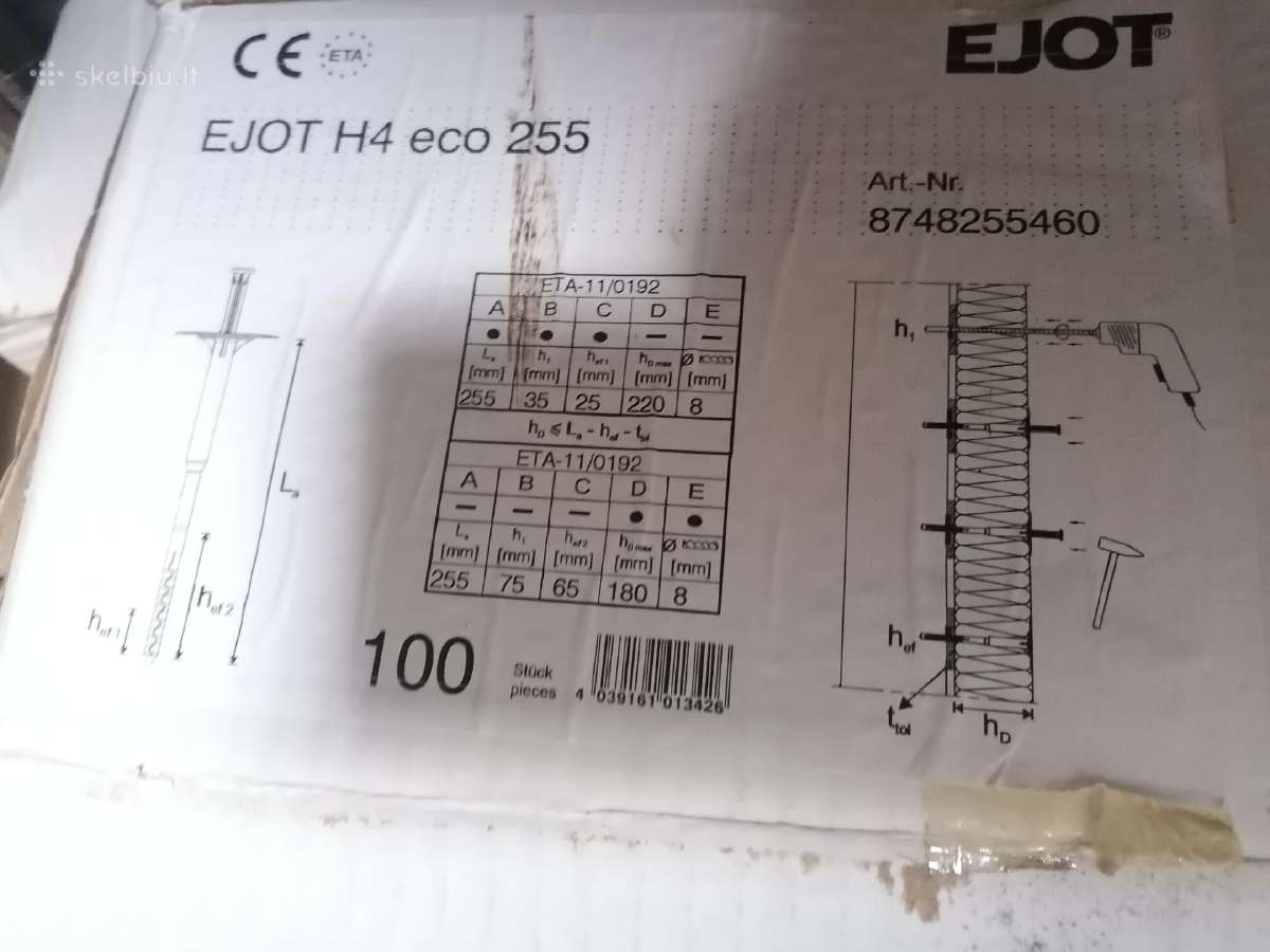 Kaiščiai, Ejot, smeigės, 300 vnt. 255x8 - nuotraukos Nr. 3