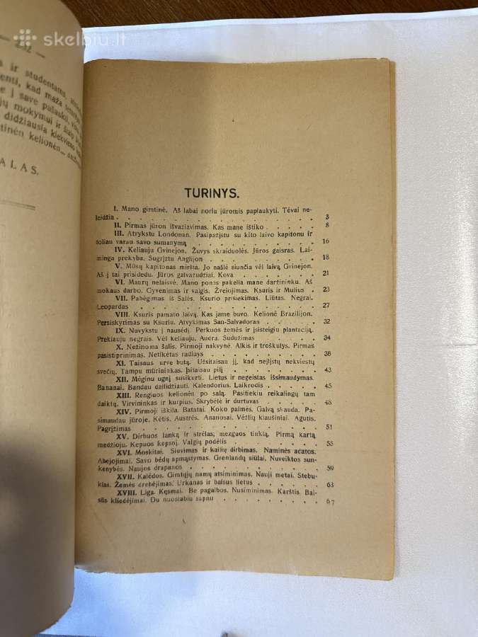 Robinzono gyvenimas ir jo nelaimės 1925 m. - nuotraukos Nr. 6