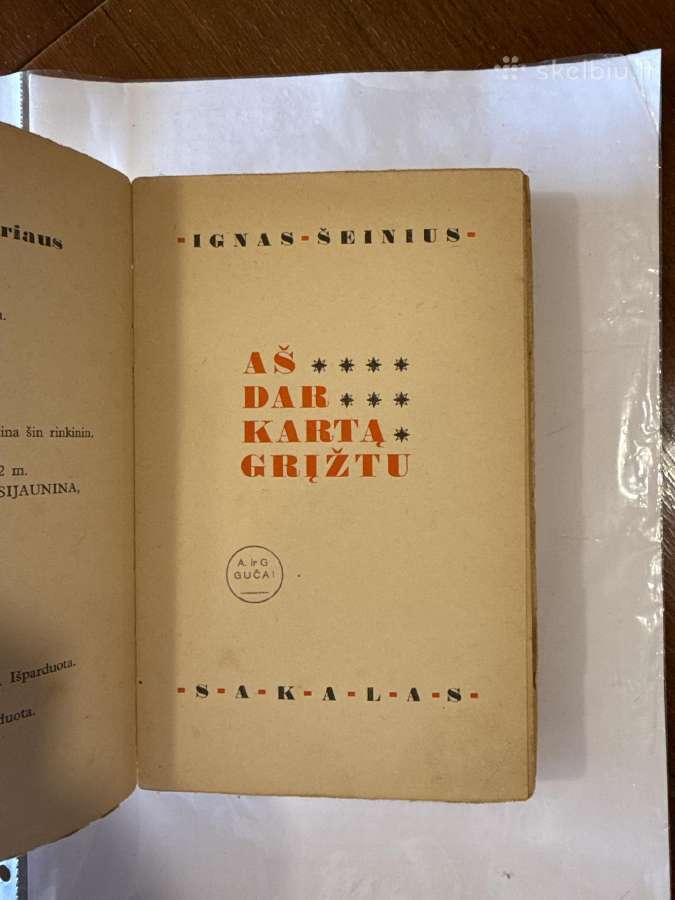 Aš dar kartą grįžtu 1937 m. - nuotraukos Nr. 2