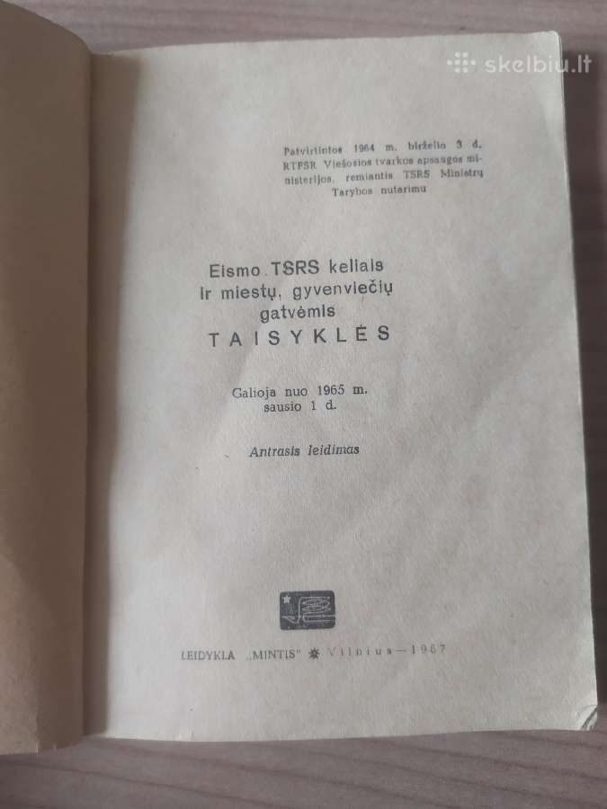 Eismo taisyklės 1967 m. - nuotraukos Nr. 5