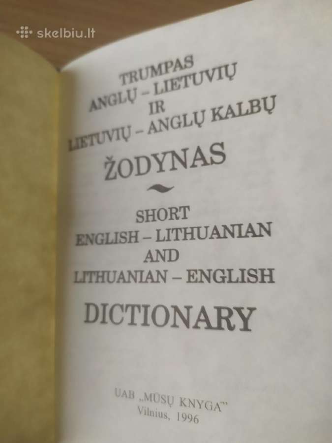 L. Zabulienė Trumpas anglų-lietuvių kalbų žodynas - nuotraukos Nr. 7