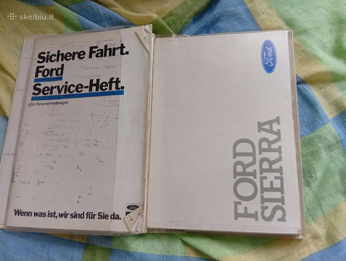 Ford Sierra 1987 instrukcija