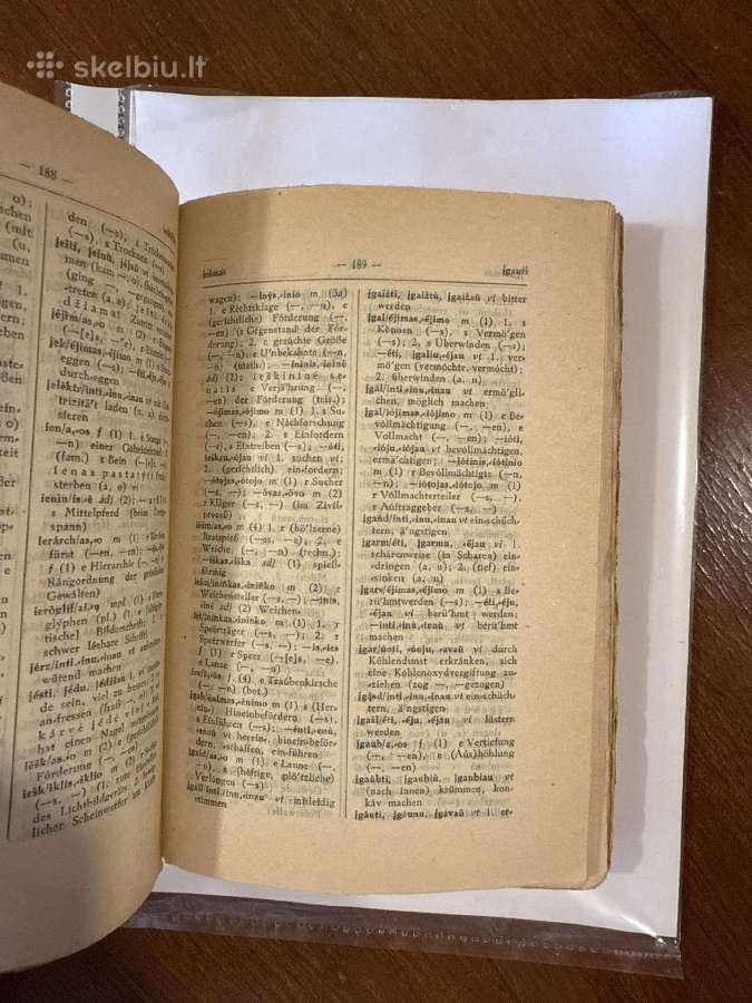 Lietuviškai vokiškas žodynas I dalis (a-n). 1943 - nuotraukos Nr. 5