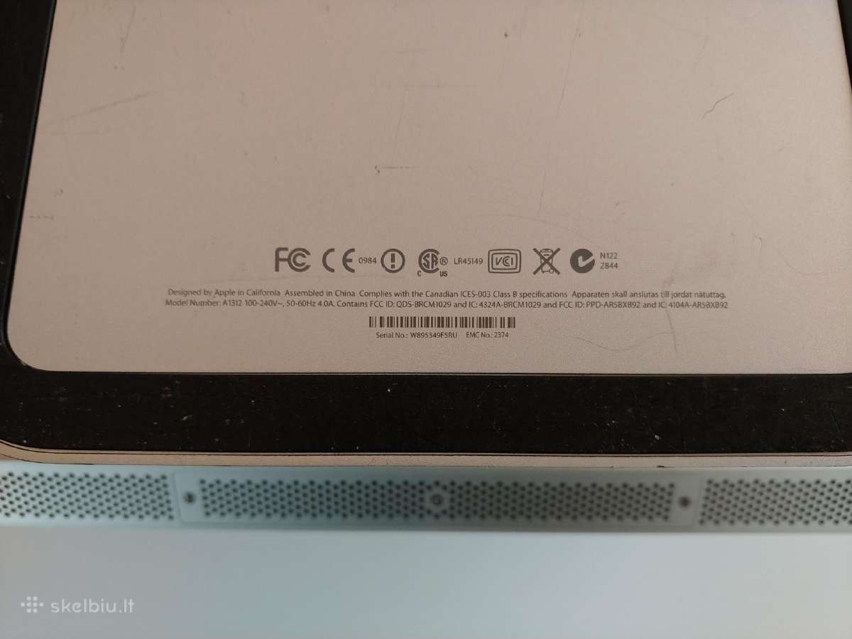 Apple iMac 27" A1312 kompiuteris detalės dalys - nuotraukos Nr. 4