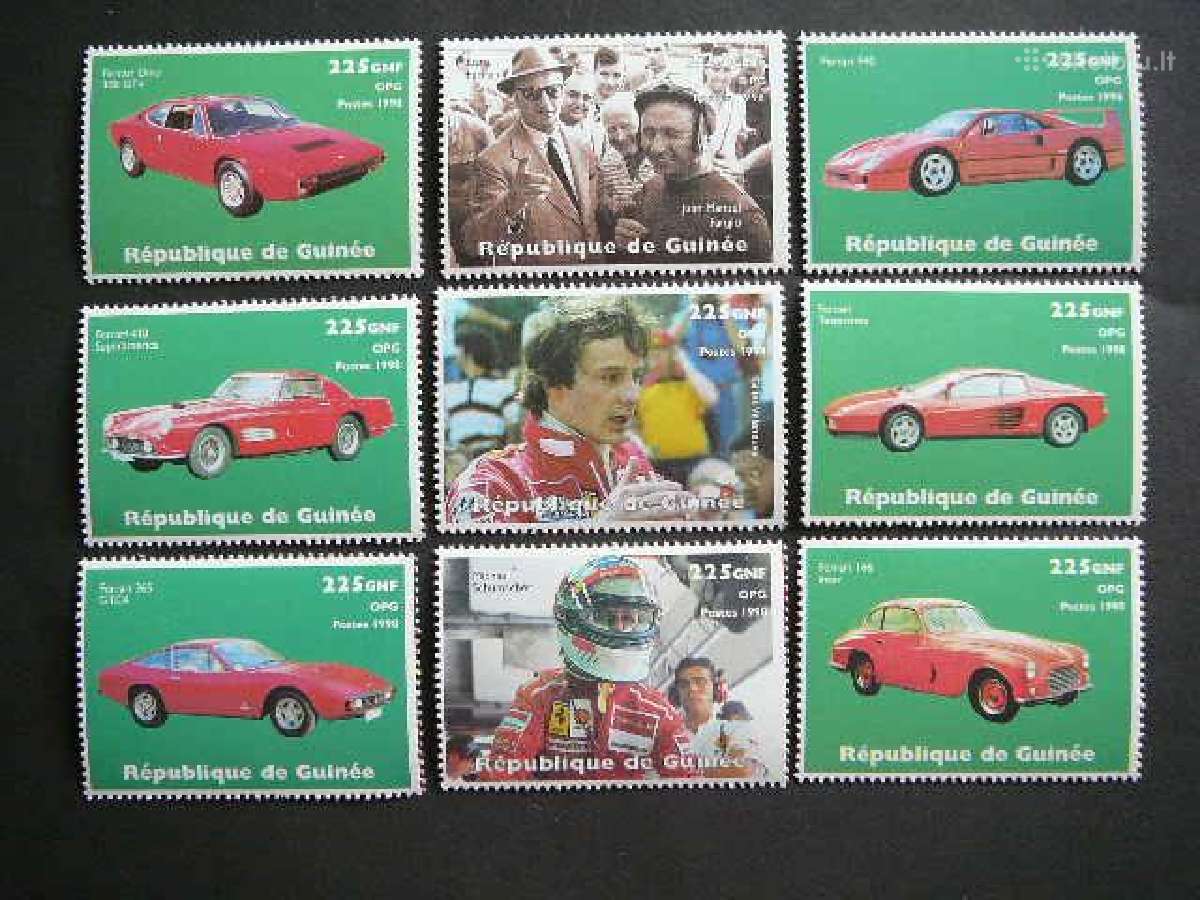 Automobiliai Ferrari Gvineja 1998 svarus gvn735