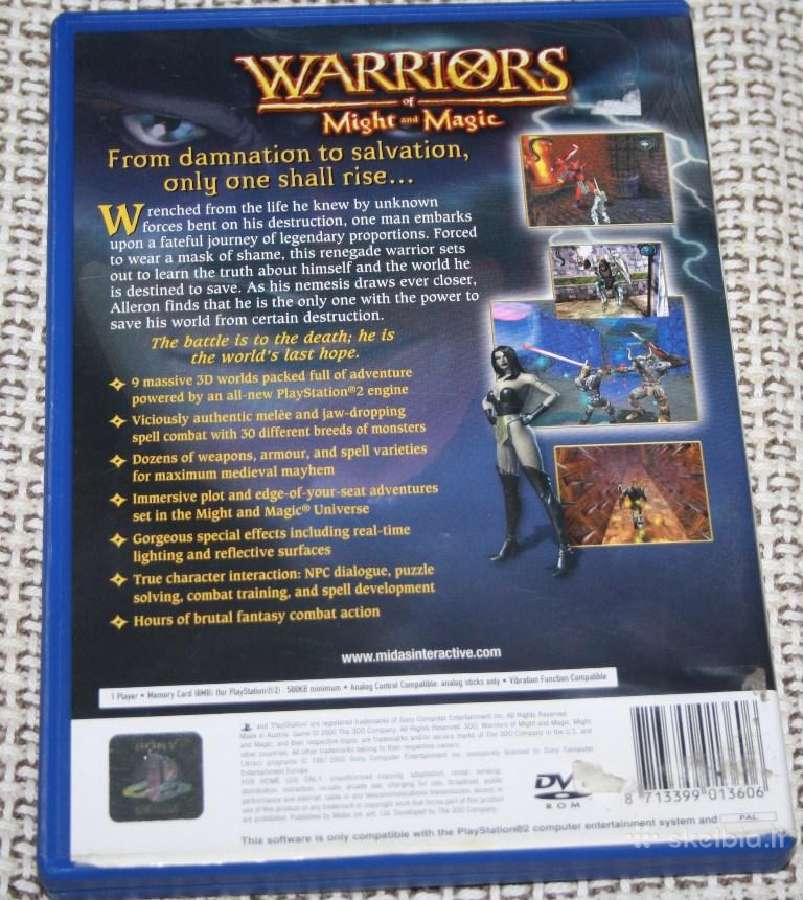 Pardudu žaidimą Warriors might and magic Ps2 - nuotraukos Nr. 2