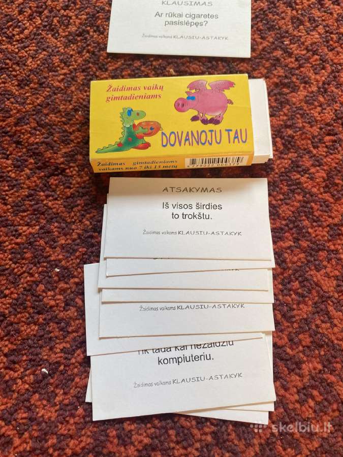 Parduodamas žaidimas vaiku gimtadieniui