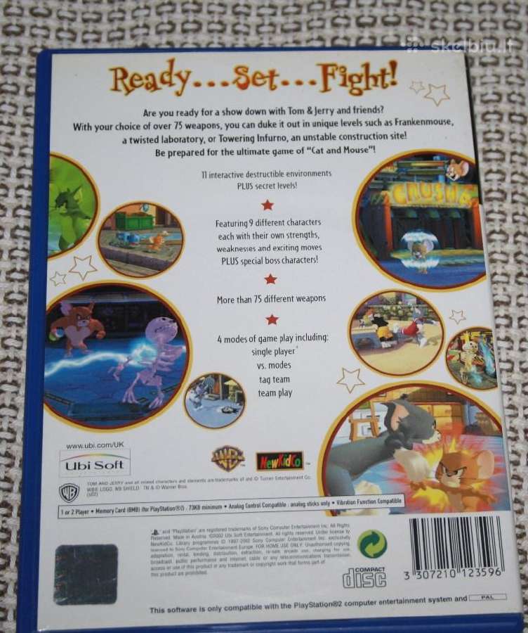 Parduodu žaidimą Tom Jerry War of the Whiskers Ps2 - nuotraukos Nr. 2