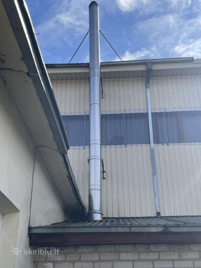 Kaminas 8m x 200mm nerudijancio plieno