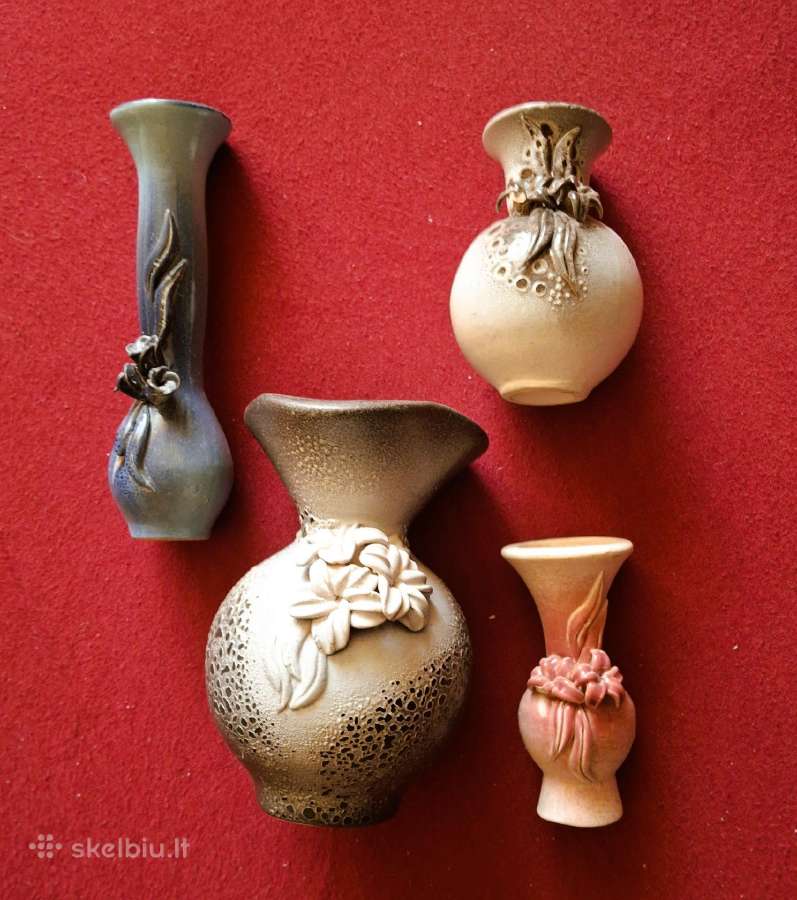Dekoratyvinės vazelės (4 vnt.)