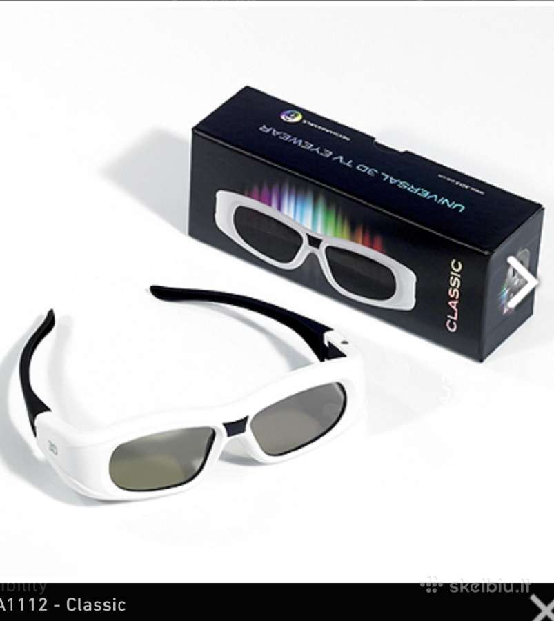 3d3 A1112 Universalūs 3D TV akiniai visiškai nauji - nuotraukos Nr. 9