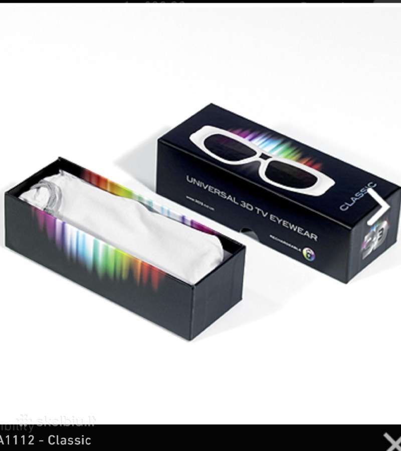 3d3 A1112 Universalūs 3D TV akiniai visiškai nauji - nuotraukos Nr. 12